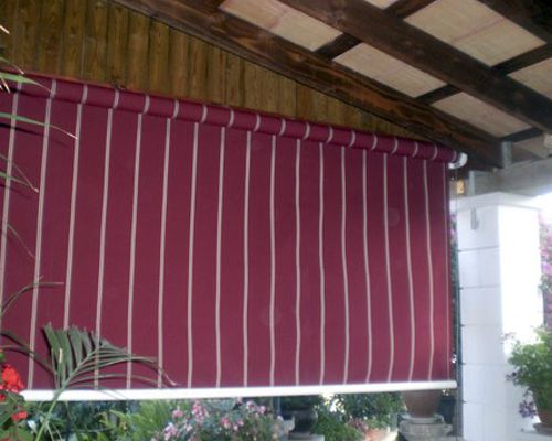 Toldo quitavientos cable para porche