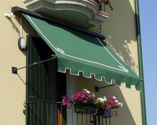 Toldo de punto recto antiguo