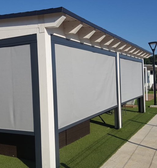 Toldo quitavientos COFRE con guías