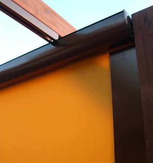 Toldo quitavientos COFRE con guías