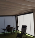 Toldo quitavientos COFRE con guías