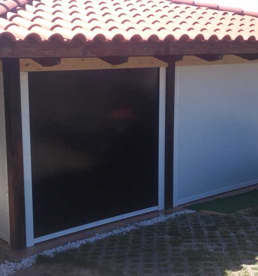 Toldo quitavientos COFRE con guías