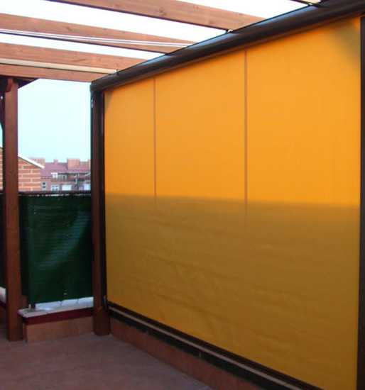 Toldo quitavientos COFRE con guías